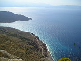 Magnificent view from a car lay-by on a road from Sitia to Agios Nikolaos